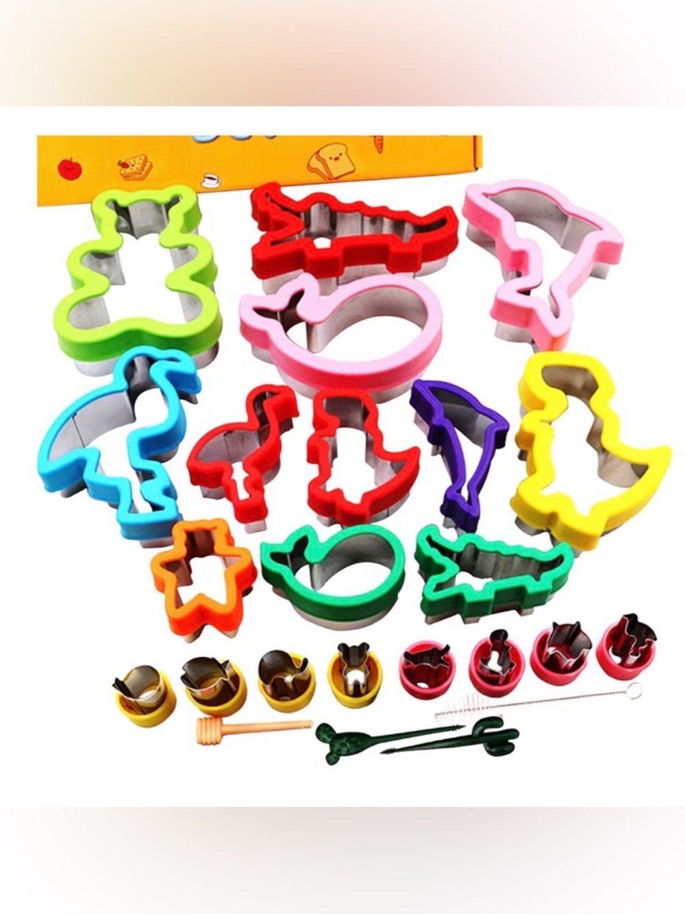 Colorful Animal Cookie Cutter Set for Kids - Multicolor